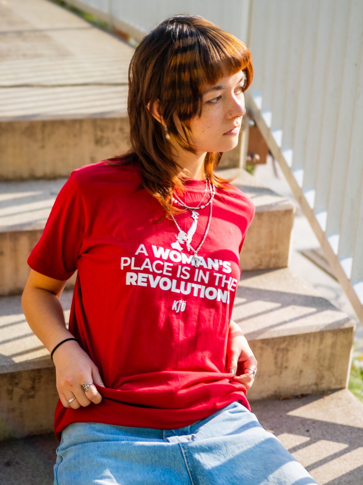 "A Woman's Place Is In The Revolution" T-Shirt